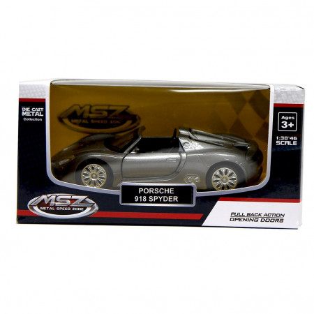 Машинка Rastar "Porsche 918 Spyder" серый 1:41 - image 4