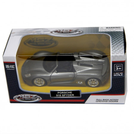 Машинка Rastar "Porsche 918 Spyder" серый 1:41 - image 5