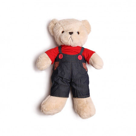Мягкая игрушка Toysbase Медведь Plush Toy Bear in overalls with shirt (мальчик) - image 1
