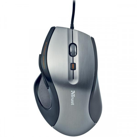 Мышь Trust MaxTrack Comfort Mouse Silver-Black USB - image 1