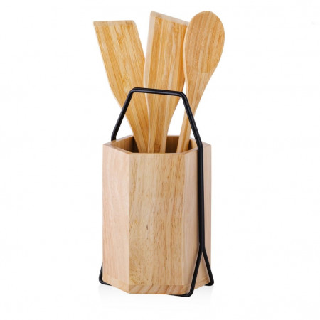 Набор кухонных принадлежностей home&you 50763-BRA-UTENS WOODINI - image 1