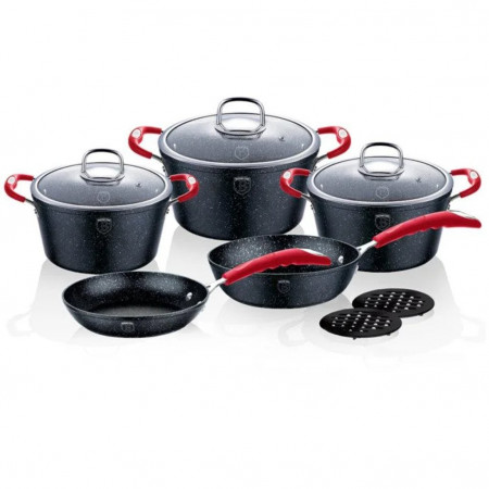 Набор посуды Berlinger Haus BH-1166N Black Stone Touch Line - image 1