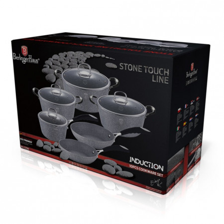 Набор посуды Berlinger Haus BH-1170N Gray Stone Touch Line - image 2