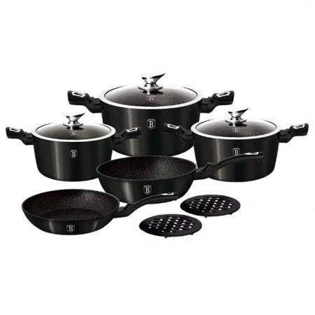 Набор посуды Berlinger Haus BH-1663N Metallic Line Royal Black - image 1