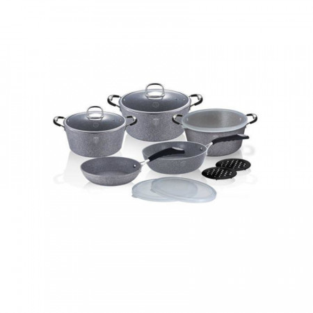 Набор посуды Berlinger Haus BH-6176 Gray Stone Touch Line - image 1
