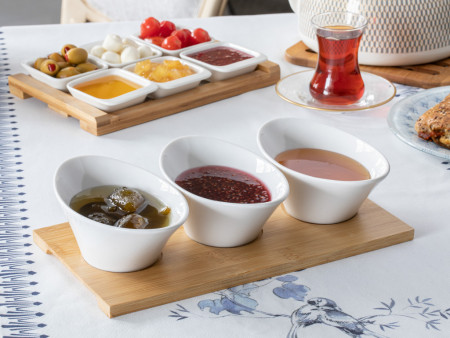 Набор тарелок для варенья Swan 15x9x5,5 см 4 шт. - image 1