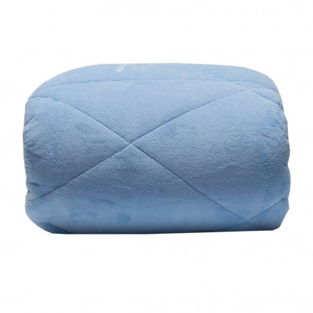 Одеяло ZAMBAK вельсофт голубое - image 1