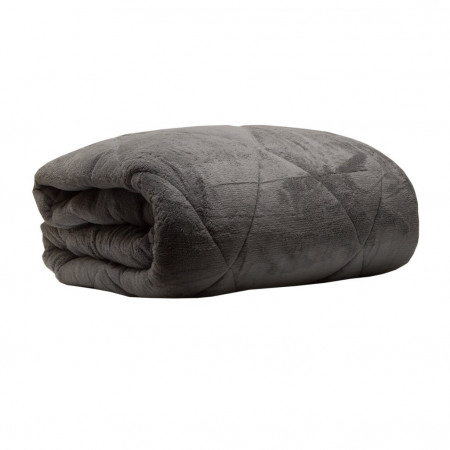Одеяло ZAMBAK вельсофт серое - image 1