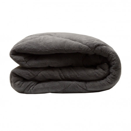 Одеяло ZAMBAK вельсофт серое - image 2