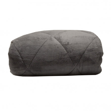 Одеяло ZAMBAK вельсофт серое - image 3