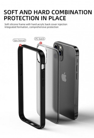 Пластиковый чехол для Iphone 12 pro max Black - image 2