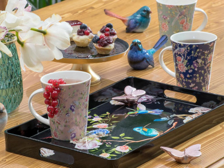 Поднос Flowers And Birds 40x24x3,5 см - image 1