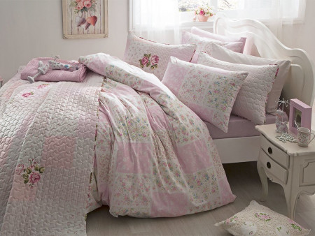 Пододеяльник из хлопка Rosy Patch 200×220 см - image 1