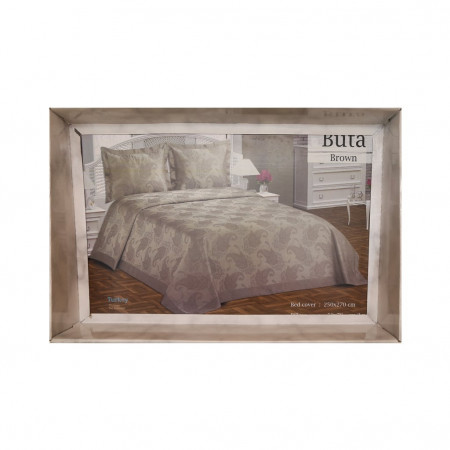Покрывало декоративное First Elegant Buta коричневый - image 4