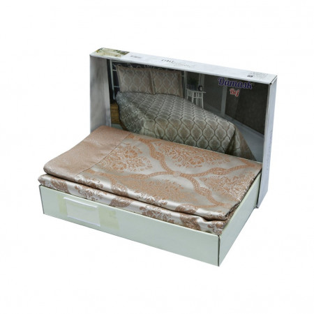 Покрывало декоративное First Elegant Damask бежевый - image 1