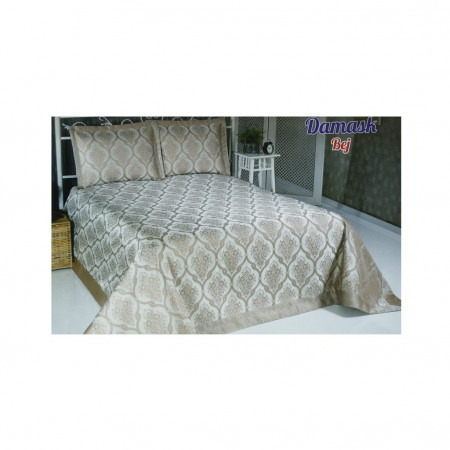 Покрывало декоративное First Elegant Damask бежевый - image 2