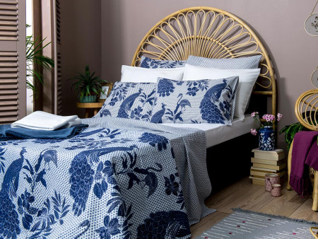 Покрывало для кровати Peafowl 160×220 см - image 1