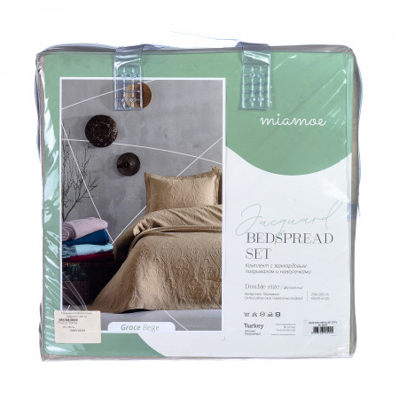 Покрывало MIAMOE Grace Beige - image 5