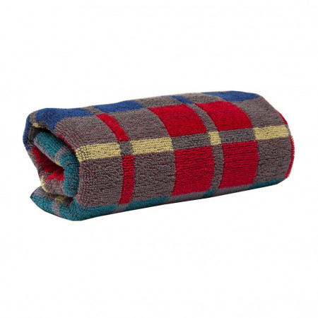 Полотенце махровое LUX HOME серое в клетку - image 2