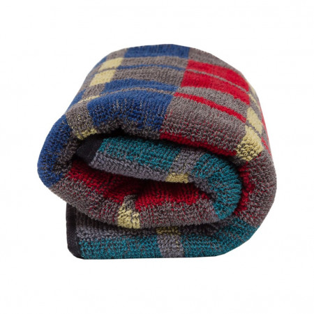 Полотенце махровое LUX HOME серое в клетку - image 4