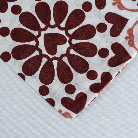 Простыня LUX HOME ранфорс белая Heart - image 3