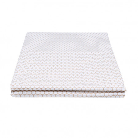 Простыня LUX HOME ранфорс бежевая Smudge - image 2