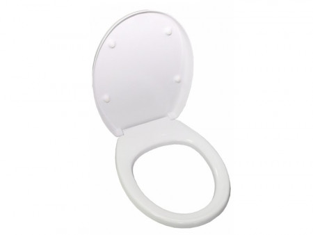 Сиденье для унитаза VIDIMA SEVADUO S&C SS HINGES (FLS BOWL) WHITE - image 1