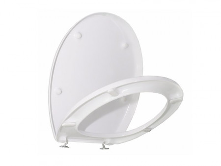 Сиденье для унитаза VIDIMA SEVADUO S&C SS HINGES (FLS BOWL) WHITE - image 2