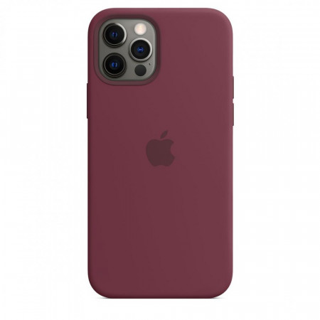 Силиконовый чехол для Iphone 12 pro max Wine red - image 1