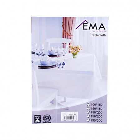 Скатерть EMA AD-0693 белая размер 150х200 - image 5