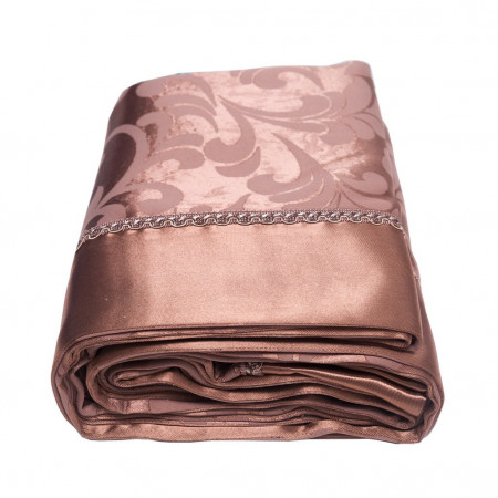 Скатерть Kinli коричневый с бортами - image 2