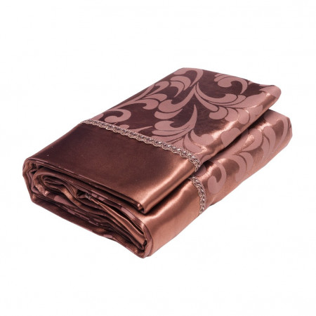 Скатерть Kinli коричневый с бортами - image 1