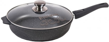 Сковорода Мечта 26см Гранит (со съёмной ручкой и стек. крышкой) С026701 - image 1