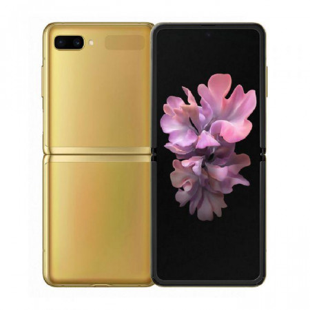 Смартфон Samsung Galaxy Z Flip Gold - image 1