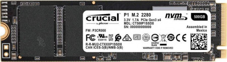 SSD Crucial 500 GB P1 NVME M.2 (CT500P1SSD8) - image 1