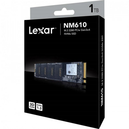 SSD диск Lexar NM610 1TB M.2 2280 NVMe PCIe3x4 SM2263XT 3D TLC (LNM610-1TRB) - image 1