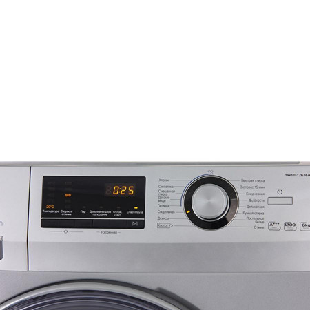 Стиральная машина Haier HW60-12636AS (Стальная) 6 Кг - image 5