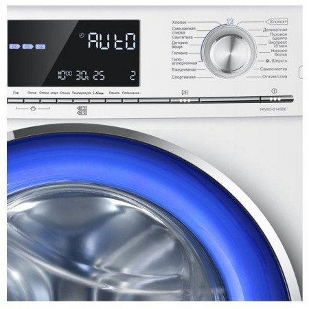 Стиральная машина Haier HW80-B14686 (Белая) 8 Кг - image 4