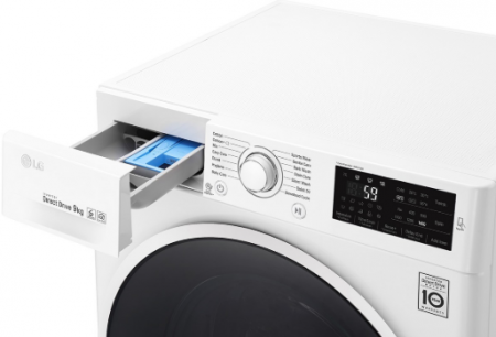 Стиральная машина LG F-4J6VN0W (Белая) 9 Кг - image 2