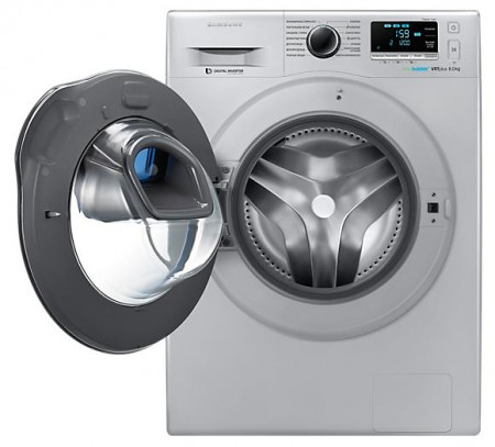 Стиральная машина Samsung Eco Bubble WW80K6210RS Addwash VRT+ (Стальная) 7 Кг - image 1