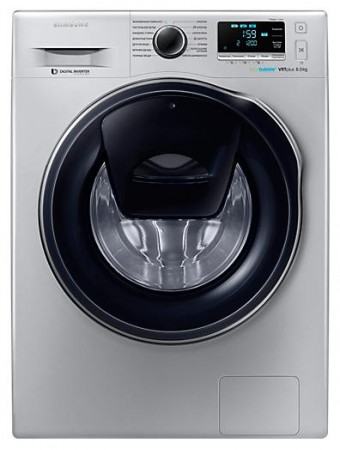 Стиральная машина Samsung Eco Bubble WW80K6210RS Addwash VRT+ (Стальная) 7 Кг - image 2