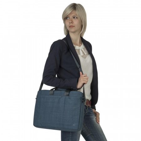 Сумка для ноутбука RIVACASE 15.6" 8335 Blue, Black - image 3