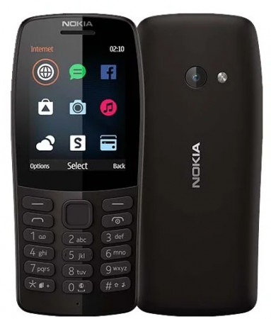Телефон кнопочный Nokia 210 black - image 1