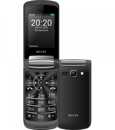 Телефон Novey A70R Black, Red - image 1