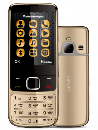Телефон Novey N670 Gold, Black, Silver - image 1