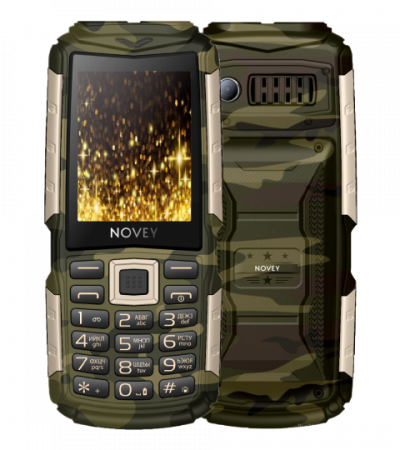 Телефон Novey T300 Tank Comouflage-gold, Black-gold, Black-silver, Black-gray - image 1