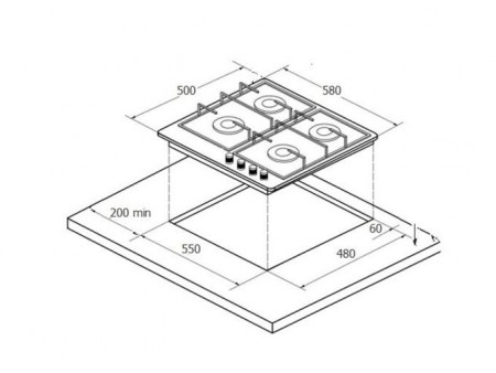 Варочная панель Monsher MHG 61X - image 1