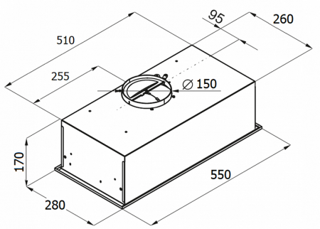 Встраиваемая вытяжка MONSHER INNA 55 W - image 4