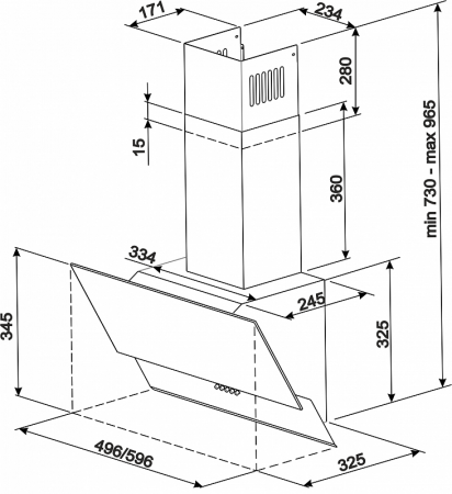 Вытяжка MONSHER KVAZI 60 B - image 4