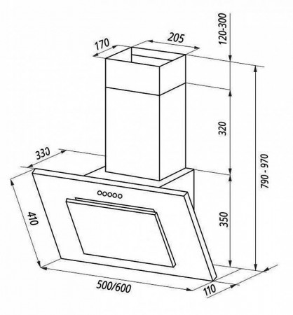 Вытяжка MONSHER TEXNO 60 W - image 4